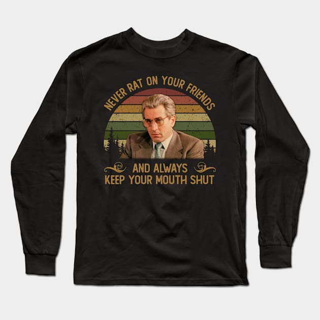 Mens My Favorite Mafia Retro Movie Long Sleeve T-Shirt by Fantasy Forest